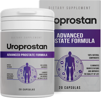 Uroprostan κάψουλες για τον προστάτη, βάζο και κουτί